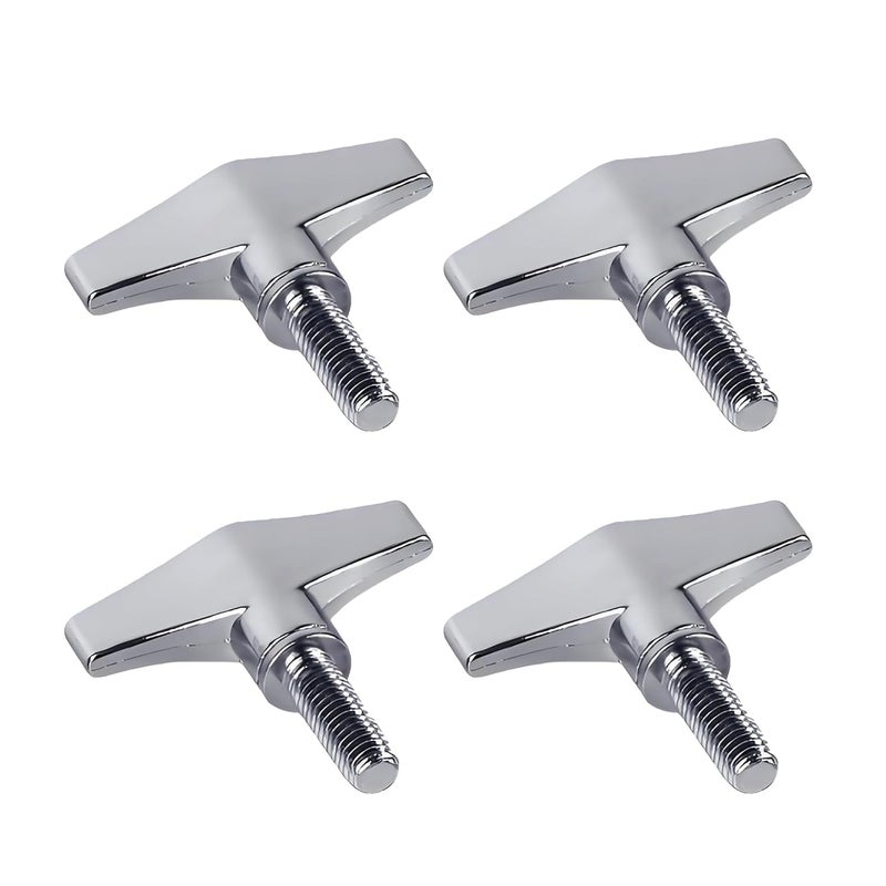 Anphly Drum Screws, Drum Keys, Military Drums, Jazz Drums, Instrument Accessories, 0.3*0.78inch Screws, 4 Pcs - Image 1